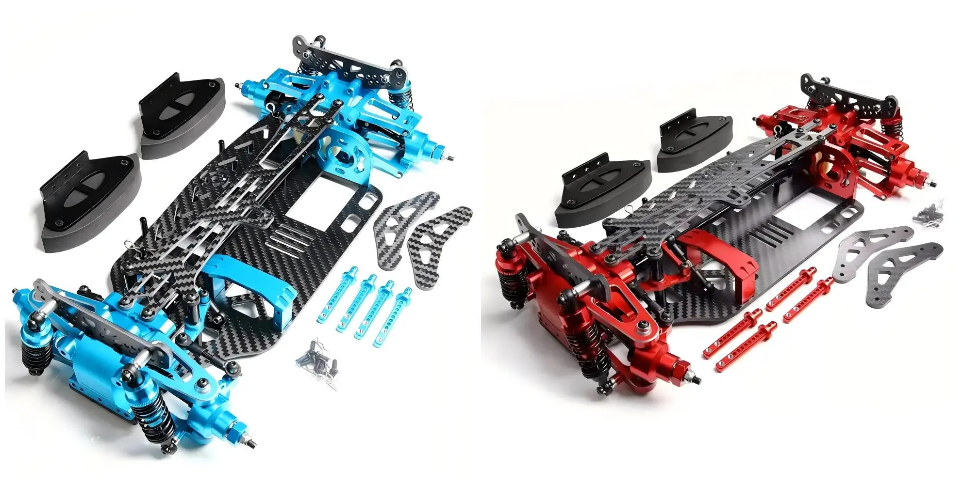 Chassis Upgrade RC Shaft Drive Touring Car TT01 1/10  Aluminum Carbon Fiber Frame  for Tamiya TT01 Frame Kit Shaft Drive