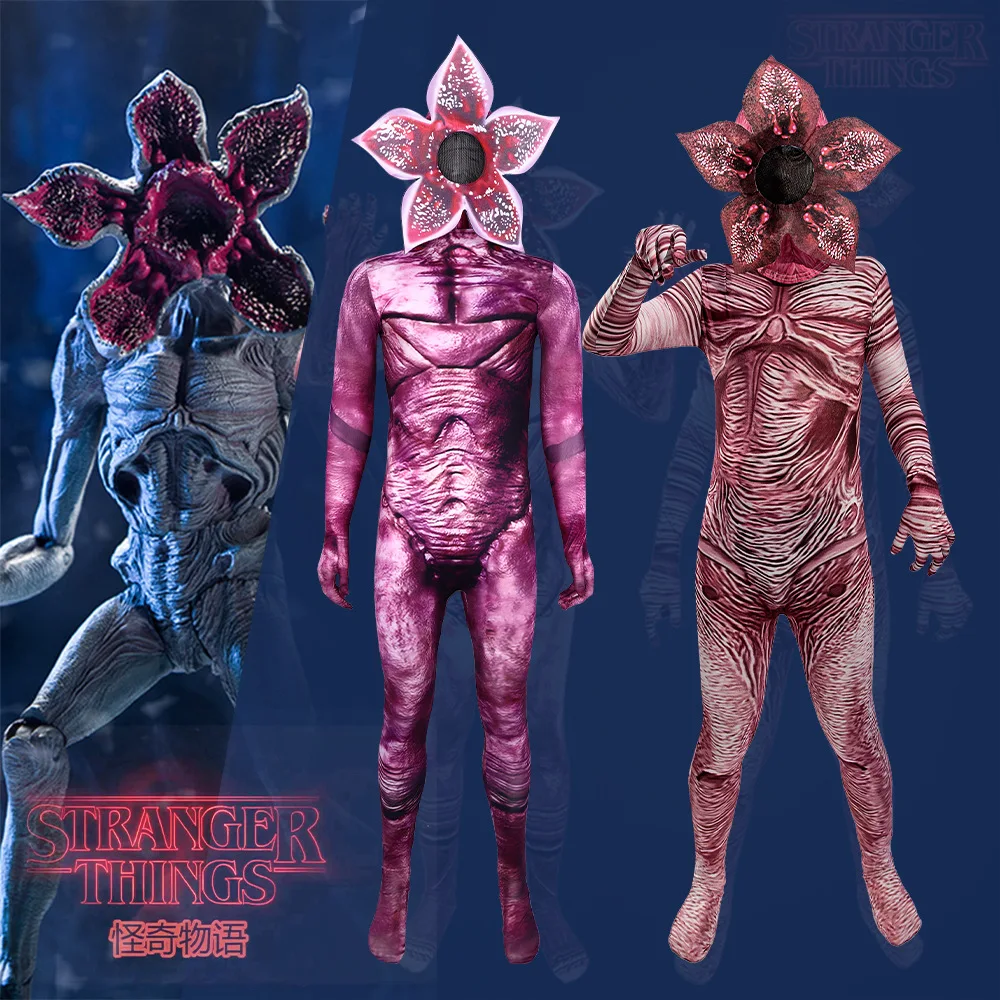 Cannibal Flower Halloween Horror Costume Cosplay Pantaloni attillati Costume Festa Carnevale Anime Set Cos Ragazzi Ragazze Novità Abbigliamento