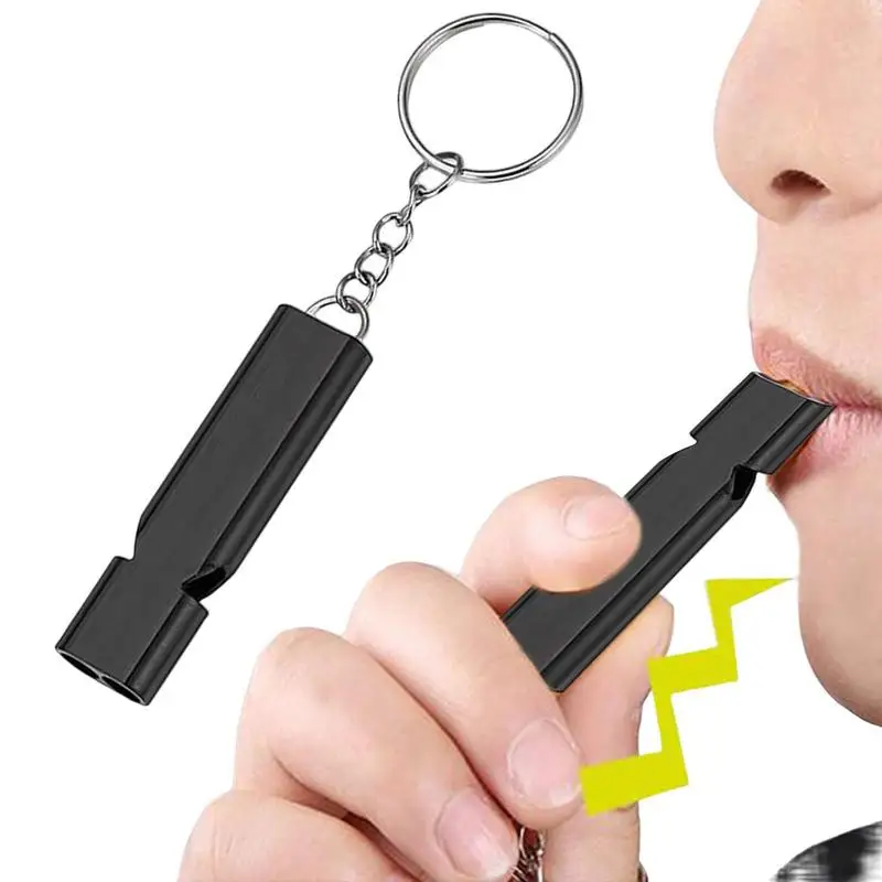 Survival Whistle Loudest High-frequency Outdoor Survival Whistle Whistle Keychain Camping Hiking Emergency Survival Tools