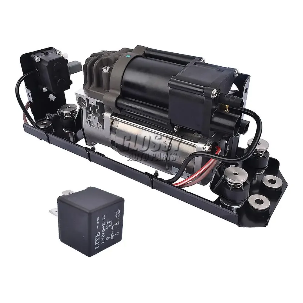 AP03 مضخة ضاغط التعليق الهوائي + كتلة صمام + قوس + مرحل لسيارات BMW 5 7 Series F07 GT F11 F01 F02 F04 520d 530d 535i 750i