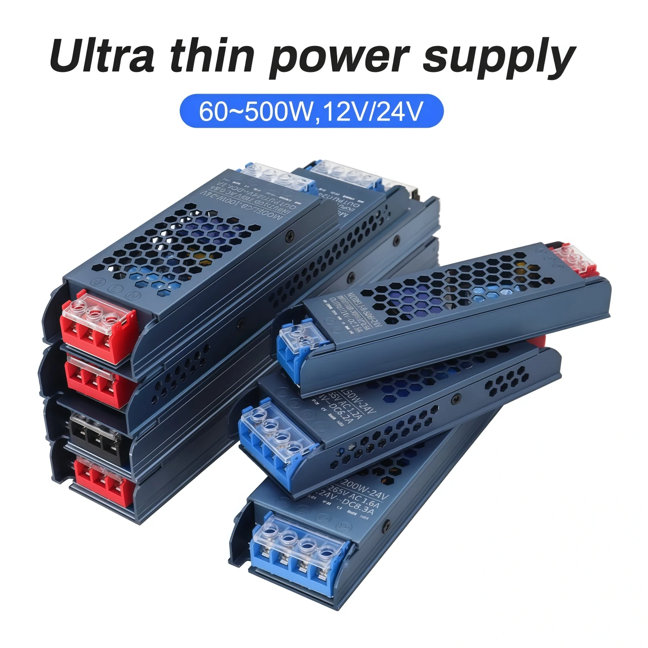 Switching Power Supply Lighting Transformer AC 110V~220V To DC 5V 12V 24V LED Power  60W 100W 300W SMPS For LED Strips CCTV