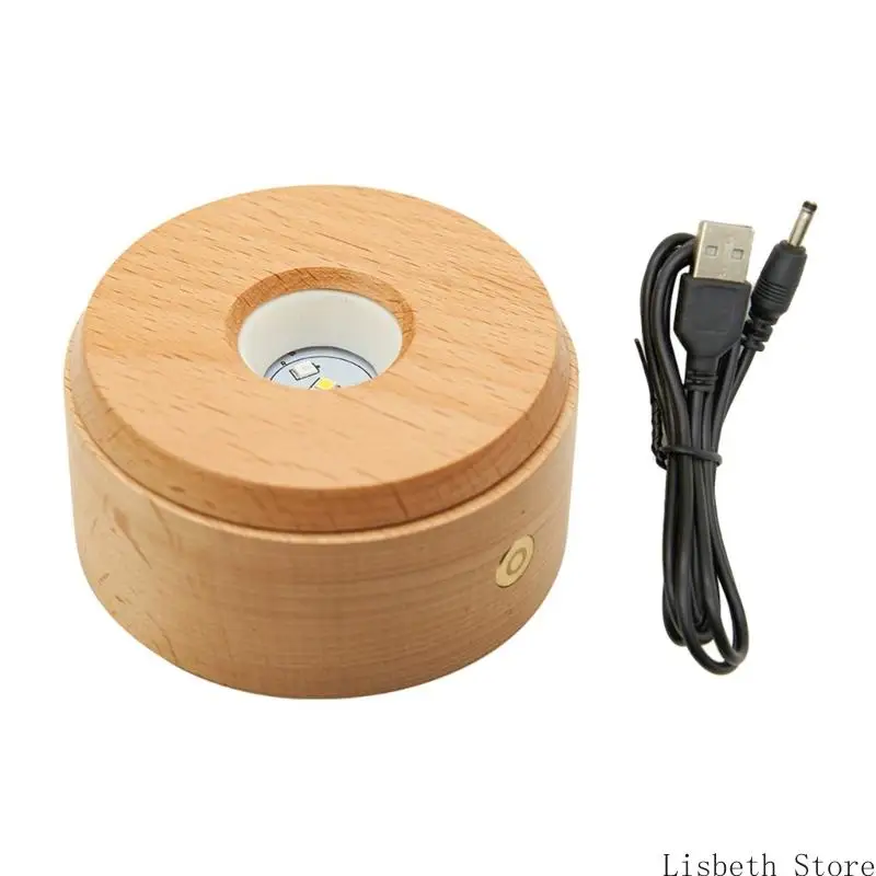 

124A Light Rotating Platform Vibranting Color USB Powered for Decorative Objects