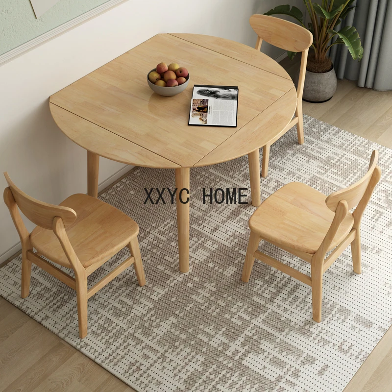 Multifunctional Dining Tables Round Kitchen Corner Folding Dining Tables Extendable Comedores Entrance Furniture Hall