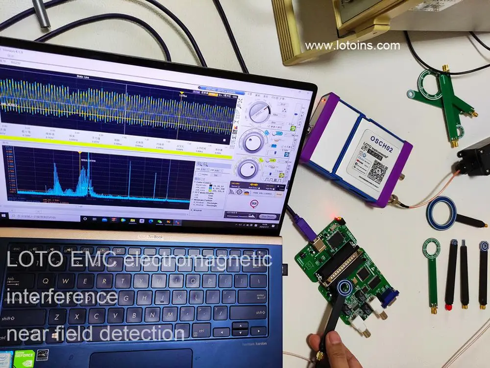 

LOTO Oscilloscope accessories, EMC testing module, Near Filed testing, PCB integrity testing