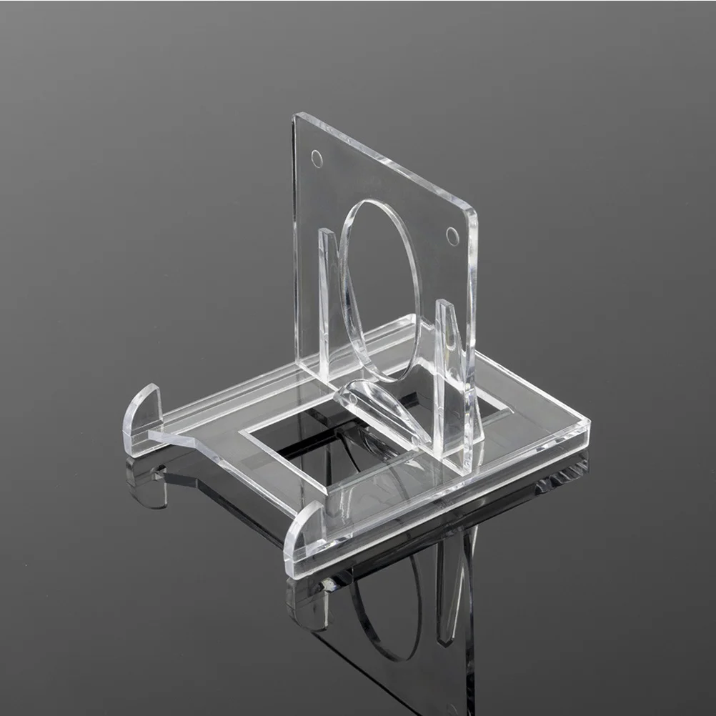 6Pcs Plastic Clear Card Display Stand Adjustable Easel Holder Plate Holder for Photos Artwork Collection Plastic Card Stand