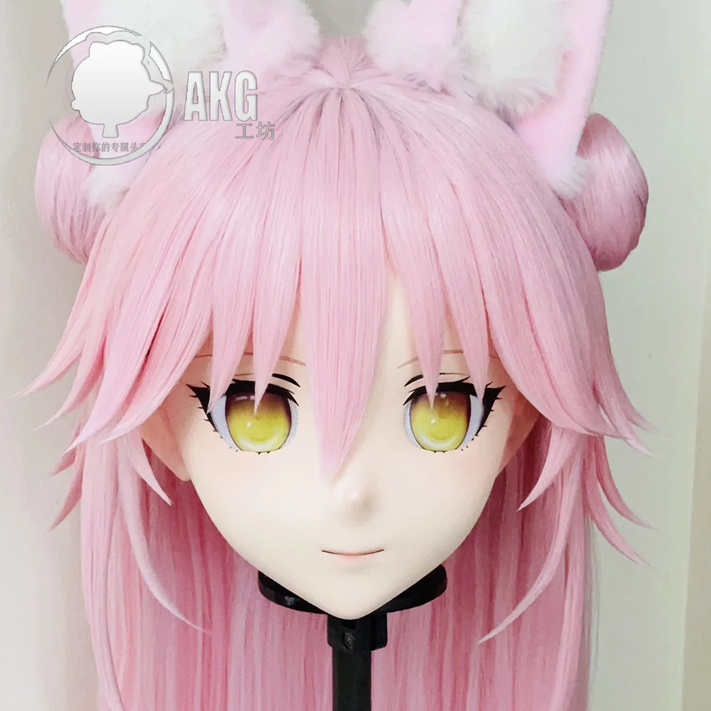 

(Al227)Customize Character Crossdressing Female/Girl Resin Full/Half Head With Lock Anime Cosplay Japanese Animego Kigurumi Mask