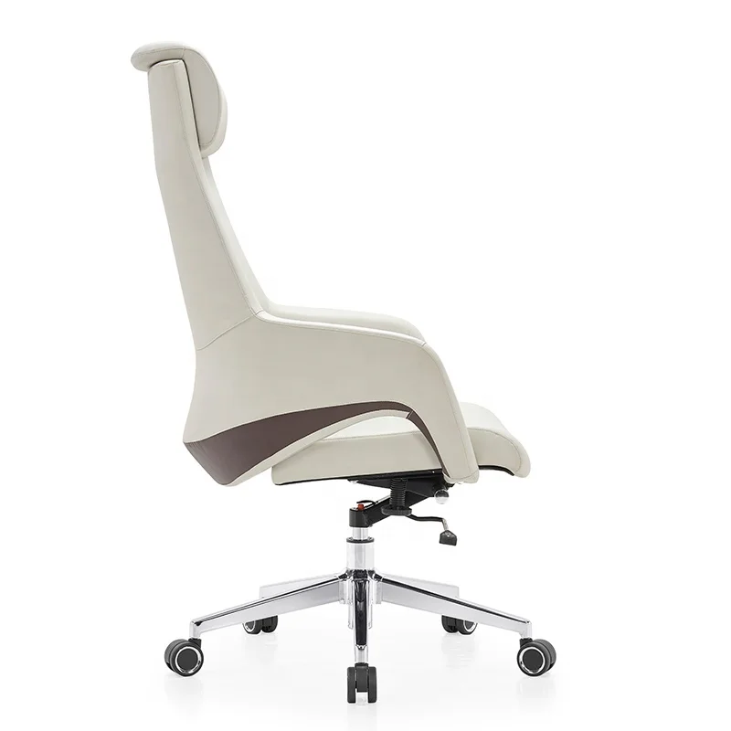 China factory wholesale high Back modern white Leather Office Executive Computer Chair Ergonomic Office Chairs