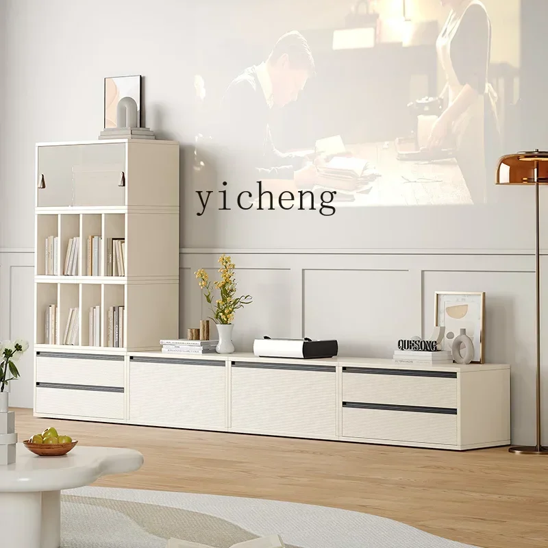 Free Composition Locker Modern Side Cabinet Household Storage TV Cabinet with Glass Door