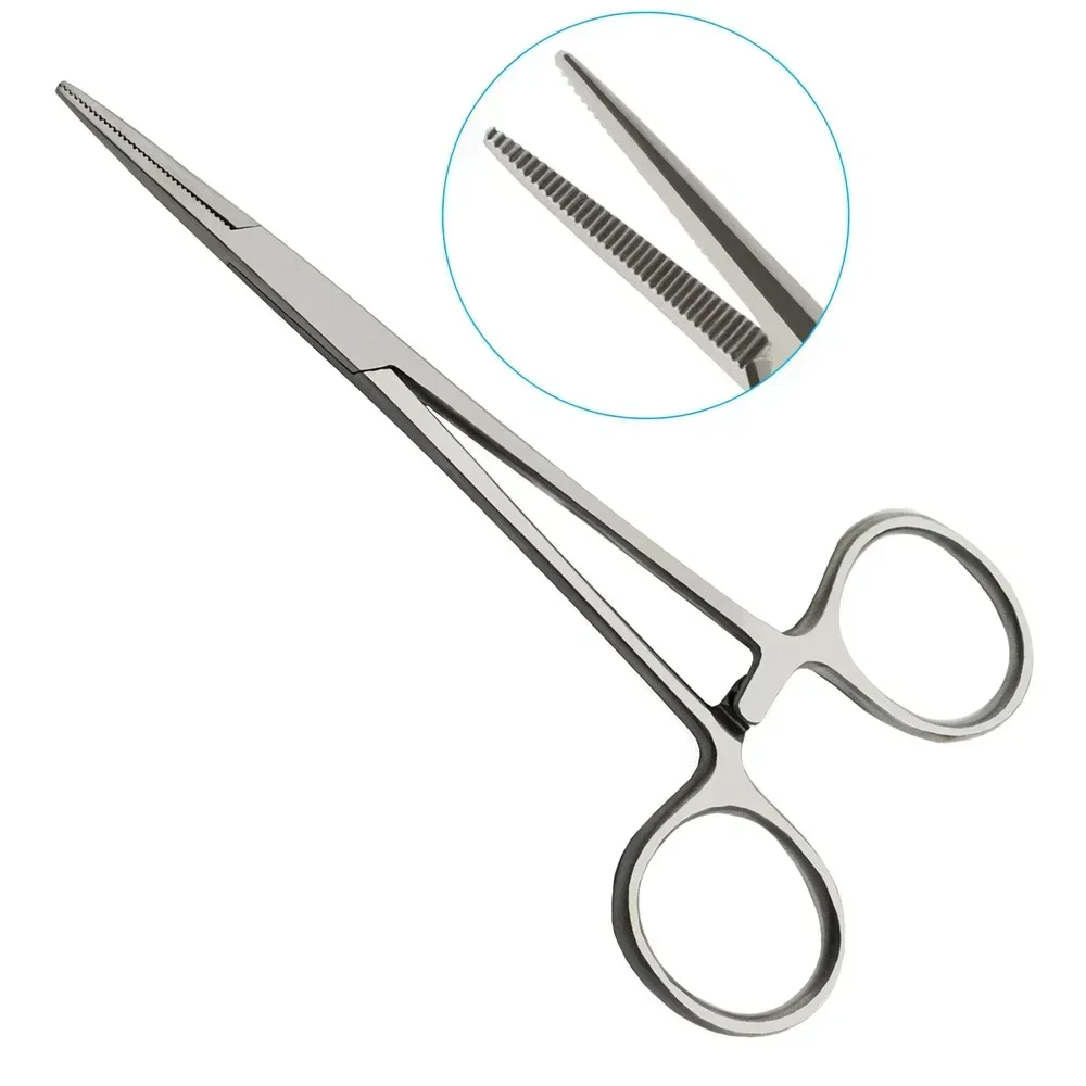 Hand Tool Hemostatic Forceps Pet Hair Clamp Fishing Locking Pliers Epilation Tools Curved/Straight Tip Cutter Tool