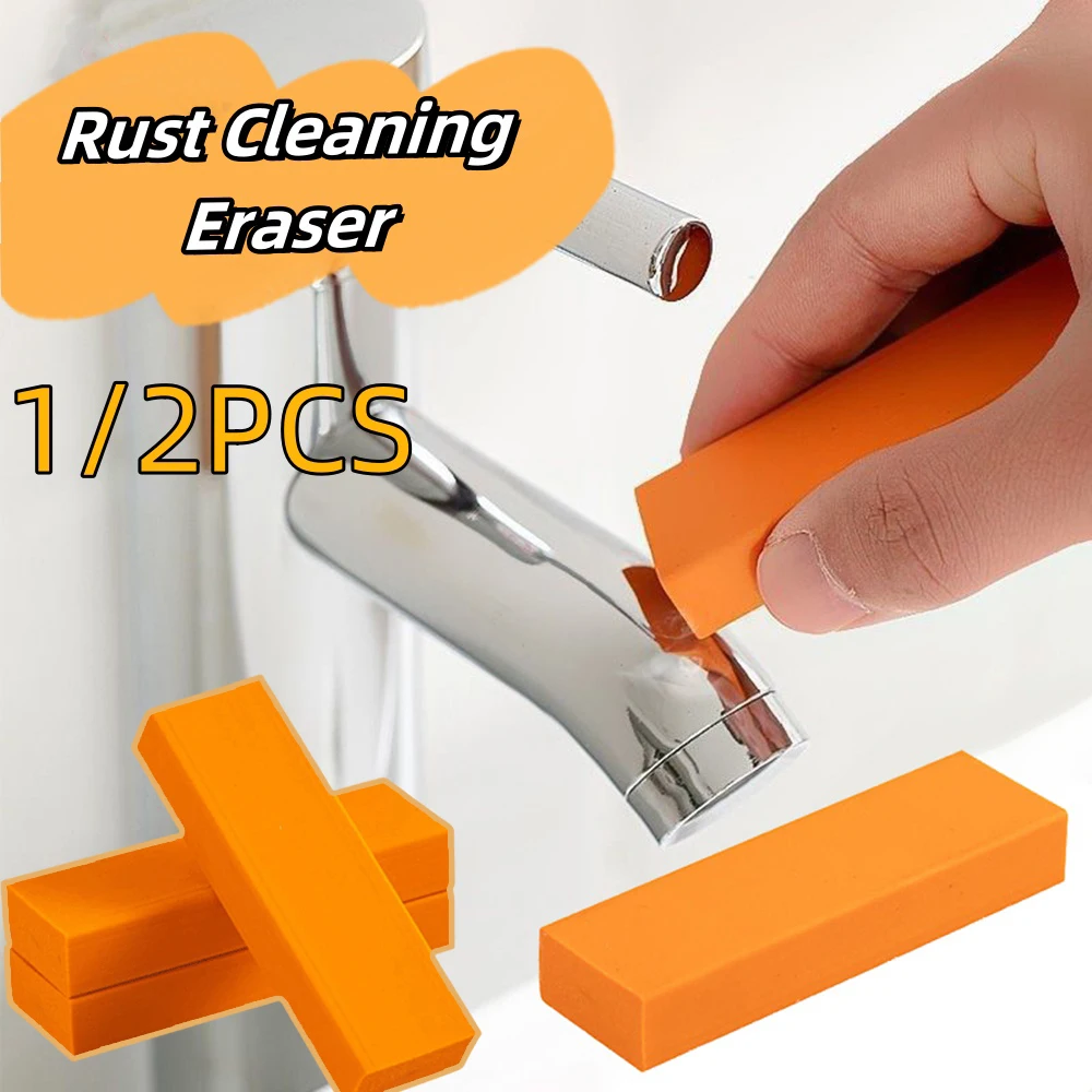 

1/2PCS Limescale Eraser Stainless Steel Decontamination Rubber Eraser Household Bathroom Glass Rust Remover Rubber Cleaning Tool