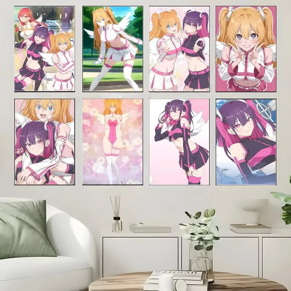 Anime 2 5D-2 5Dimensional Seduction Poster Self-adhesive Art Waterproof Paper Sticker Coffee House Bar Room Wall Decor