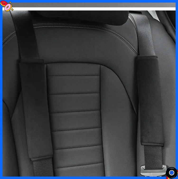 

2PCS Universal Car Safety Belt Cover Adjustable Seat Belt Cover Shoulder Strap Cover Car Shoulder Protector Pad Auto Accessories