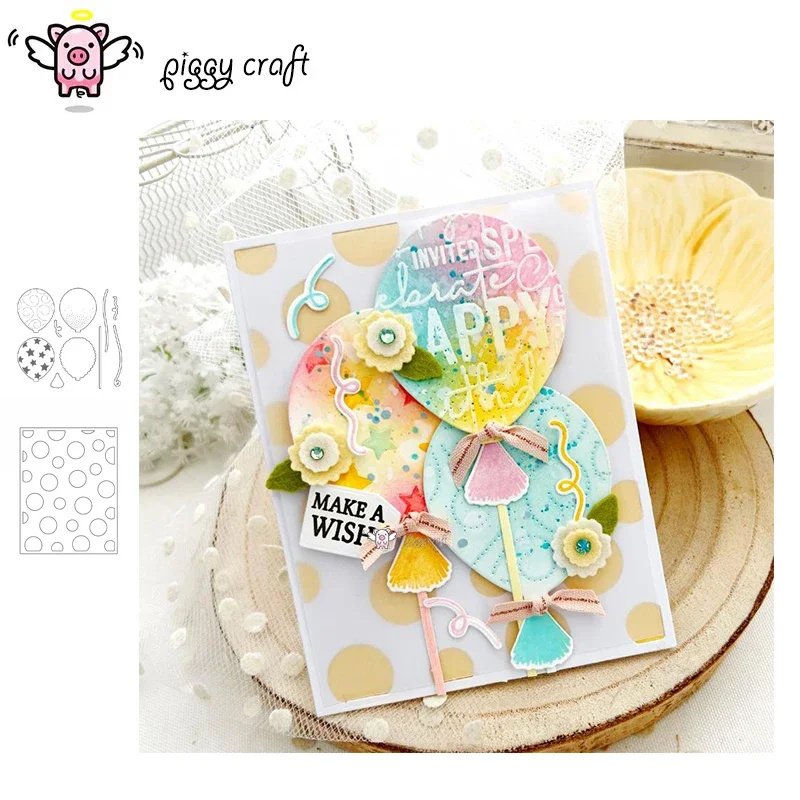 

Piggy Craft metal cutting dies cut die mold Balloon decoration Scrapbook paper craft knife mould blade punch stencils dies