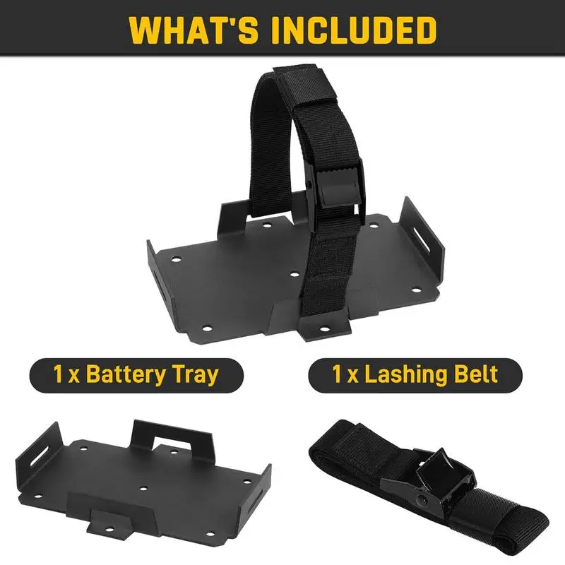 

Лоток для батарейного отсека, монтажный держатель для батареи, коробка для хранения, оборудование для палубы лодки с удерживающим ремнем для генераторов, мотоциклов, квадроциклов