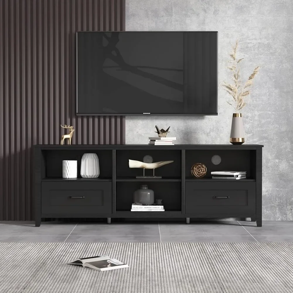 

TV Cabinet, Large Capacity Cabinet Storage, Entertainment Center, Media Console Table, 70 Inch Bracket TV Stand