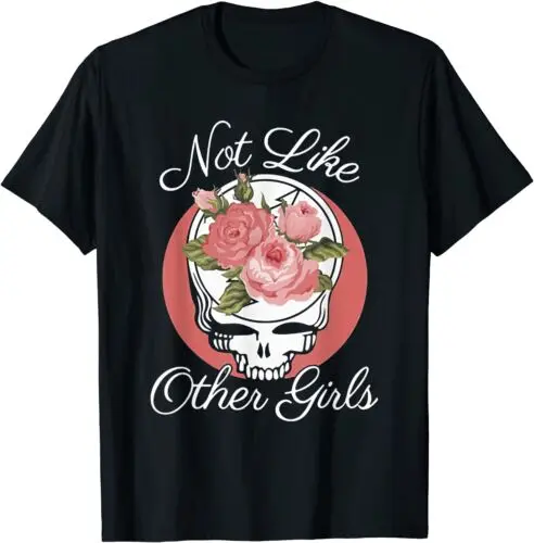 

Not Like Other Girls Skull Flowers T-Shirt