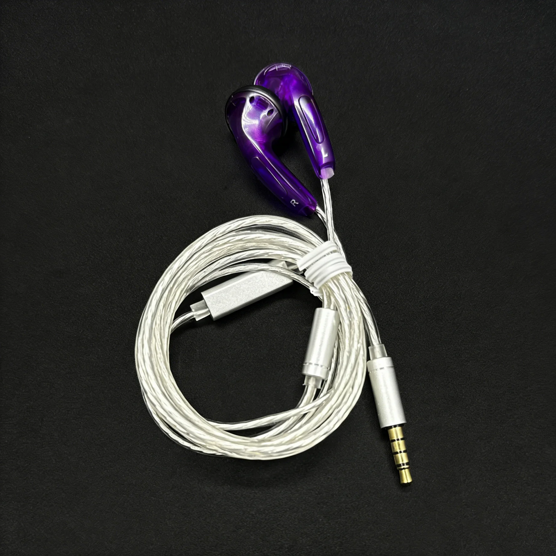 FENGRU DIY EMX500S In-ear Earphones Flat Head Plug DIY Earphone HiFi Bass Earbuds DJ Earbuds Heavy Bass Sound Quality