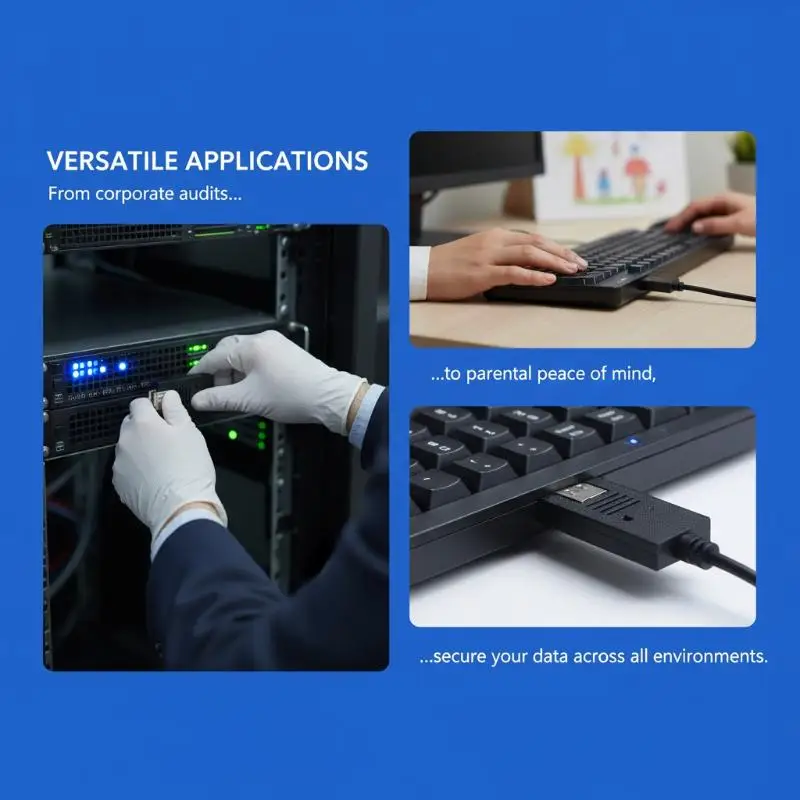 Mini USB Data Capture Tool Portable Recording Module Cyclic Input Content Recorder Computer Peripheral Repair Accessory