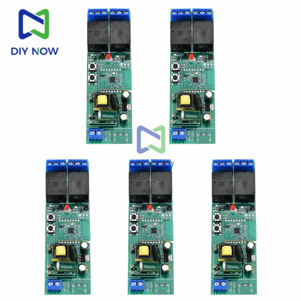 AC220V 1CH 2CH 3CH Bluetooth WIFI Smart Switch Relay Module Remote Control Switch Module EWL APP Connection