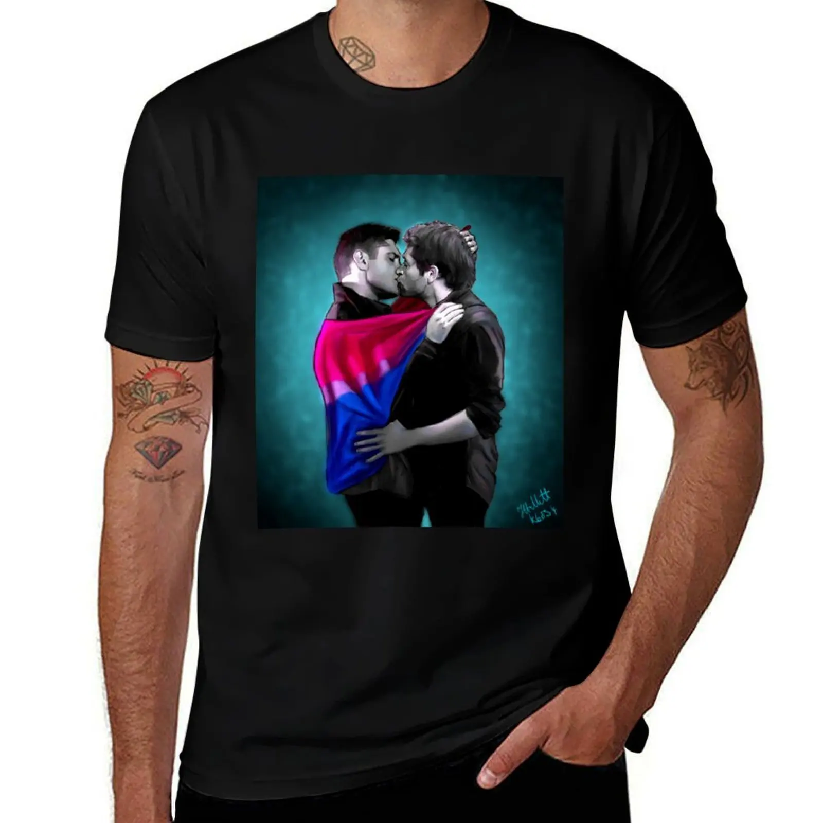 Bisexual Pride Destiel T-Shirt funny t shirts dark humor T-Shirt