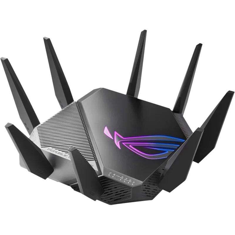 

ROG смартфон, трехдиапазонный WiFi 6E расширяемый игровой роутер, 6 ГГц, порт 2,5 ГГц, трехуровневое ускорение игры, VP