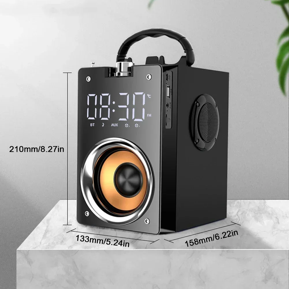 Radio HIFI BoomBox Super Bass Bluetooth Speakers Portable Column High Power 3D Stereo Subwoofer Music Center Support AUX TF FM