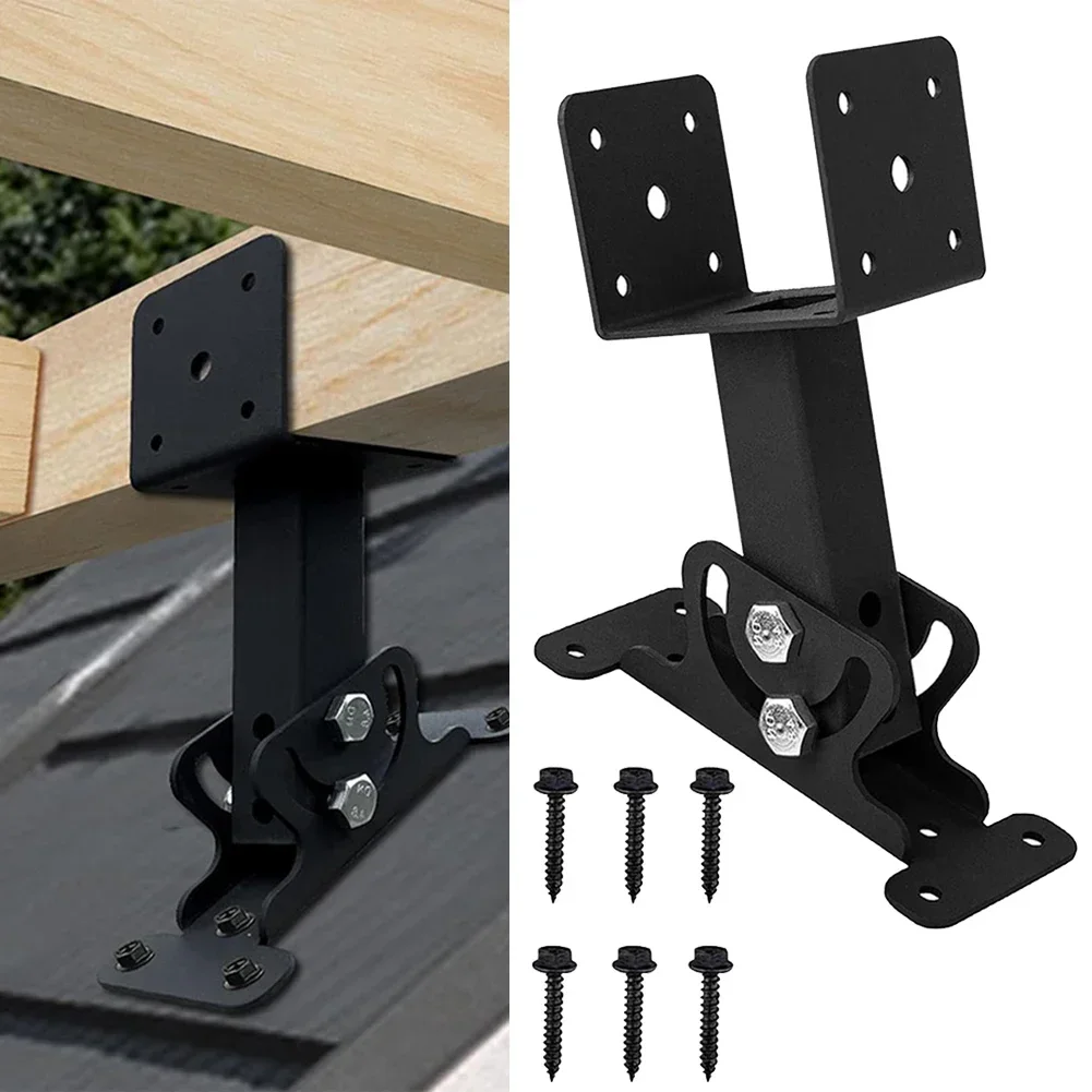 Imagem -02 - Telhado Riser Resistente Gazebo Telhado Riser Suportes Kit Flexível Montagem de Telhado Pérgula Suportes Ajustável Telhado Riser Feixe Suporte