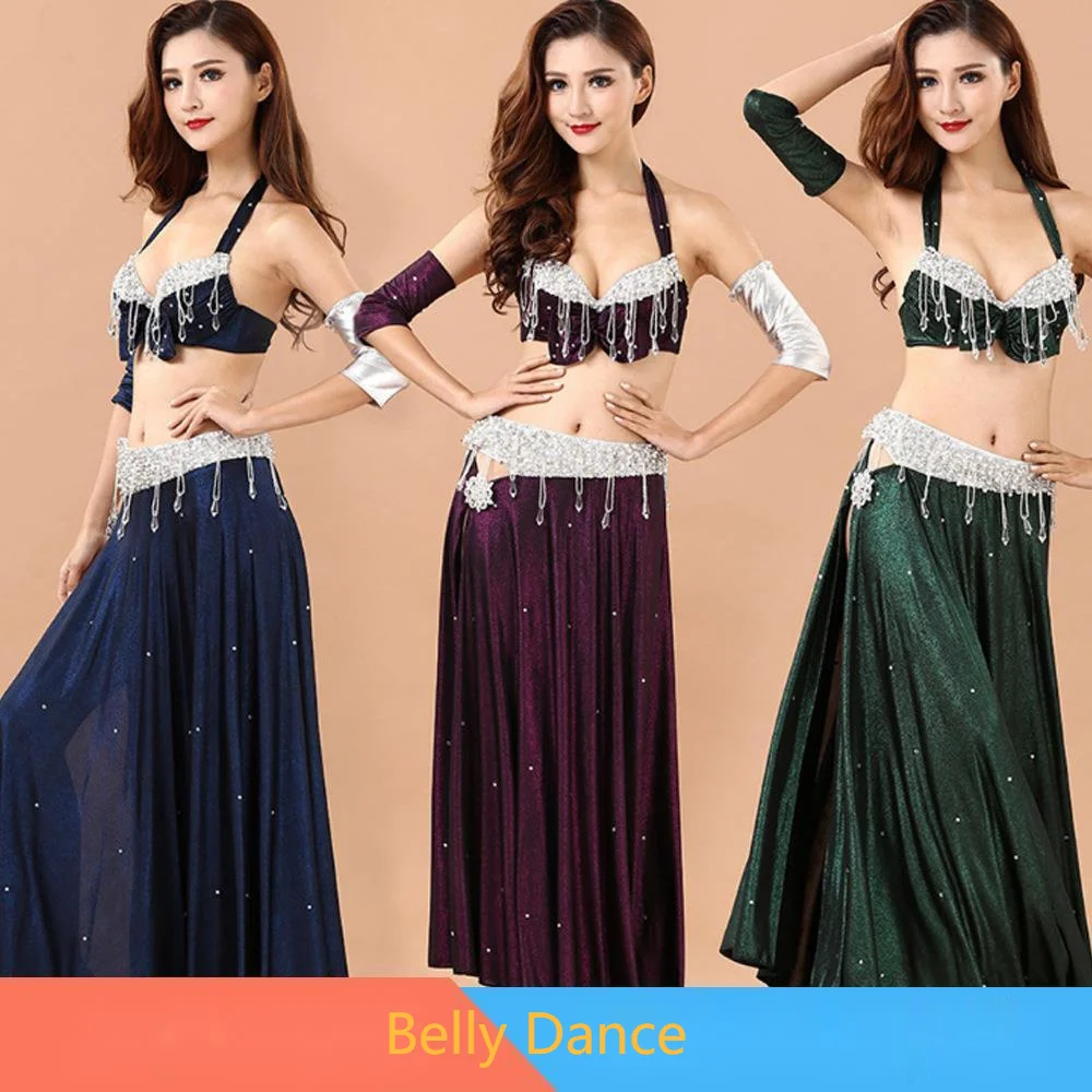 

4pcs/Set 2023 New Arrival Sexy Oriental Belly Dance Suits for Women Dancing Practising bellydance Costumes Design for Women