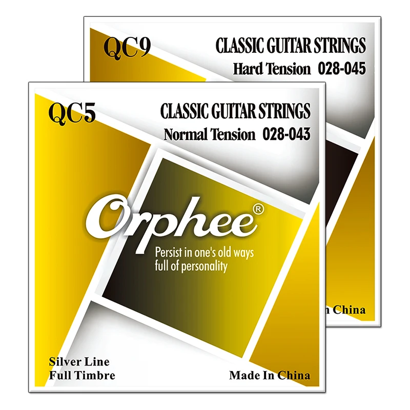 

Orphee Classical Guitar Strings Clear Nylon Core Silver Plated Wound Classic Guitar Instruments Strings Guitar Parts Accessories