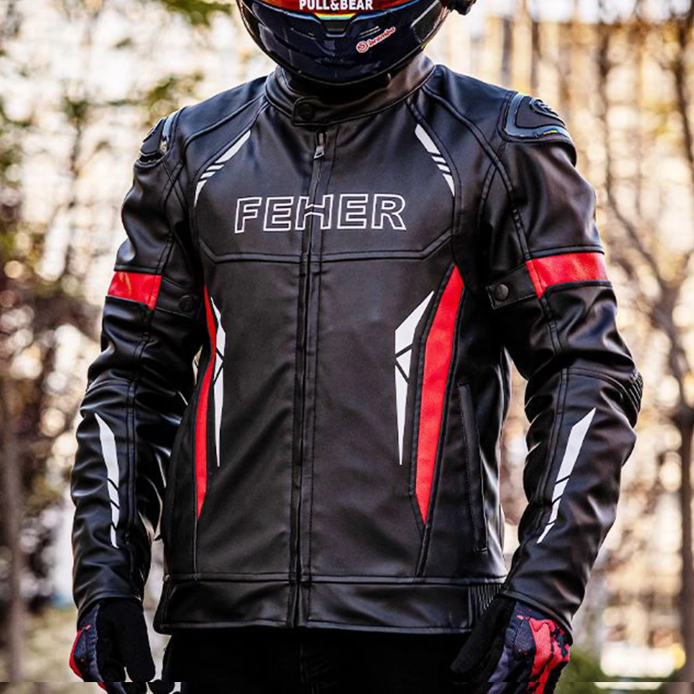 Autumn And Winter Motorcycle Riding Clothing Men And Women Riding Leather Windproof Motorcycle Clothing Warm Racing Clothing