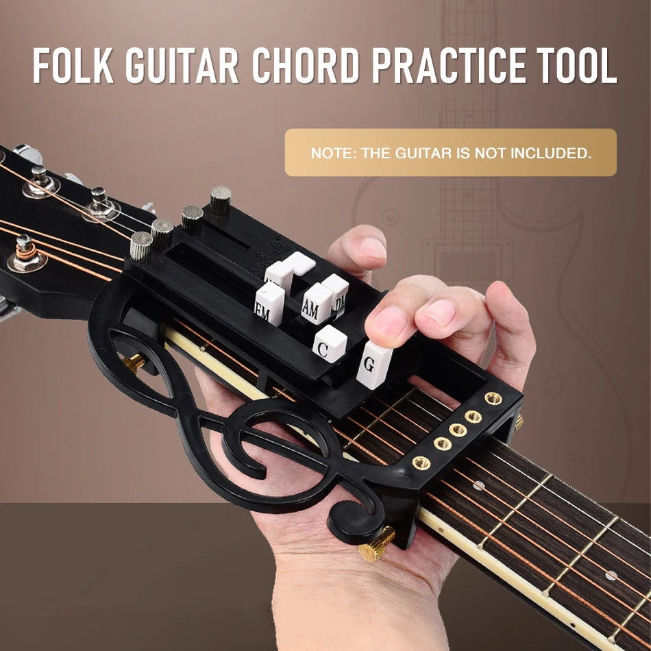 

Guitar Learning System Auxiliary Artifact Beginner Lazy Automatic One-key Chord Assistant Finger Force Exerciser