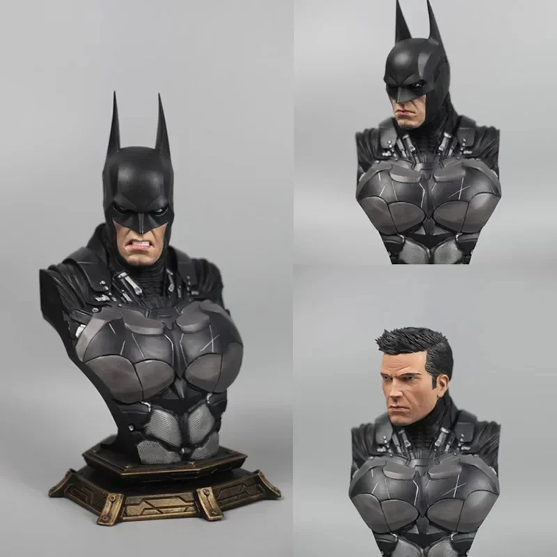 バットマン バスト フィギュア バットマンアーカムナイトのアクションフィギュア,交換可能な頭の彫刻