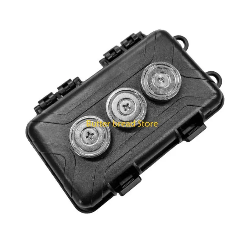 W89C حامل المفتاح المغناطيسي مقاوم للماء تحت السيارة إخفاء مفتاح مربع مفتاح المفتاح متعدد الوظائف