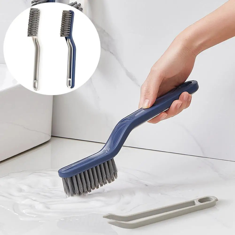 Bathroom Cleaning Brush Convenient Groove Cleaning Brush Easy to Use Clean  Practical Scrubbing Brush Dust Remover with Clip