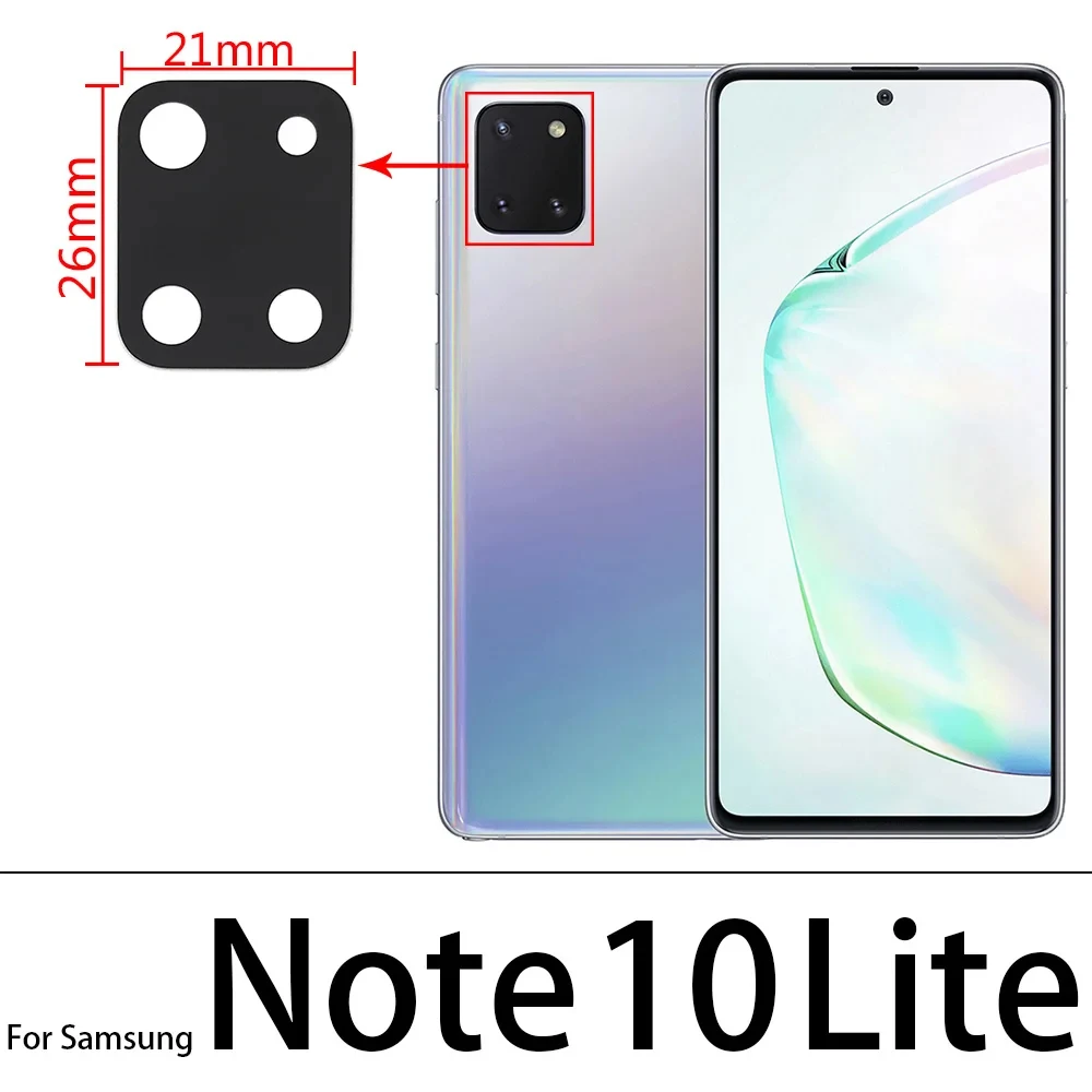 Camera Glass Back Rear Camera Glass Lens For Samsung S8 S9 S10 Plus 5G S10e Note 8 9 10 20 Plus Lite Ultra With Adhesive Sticker