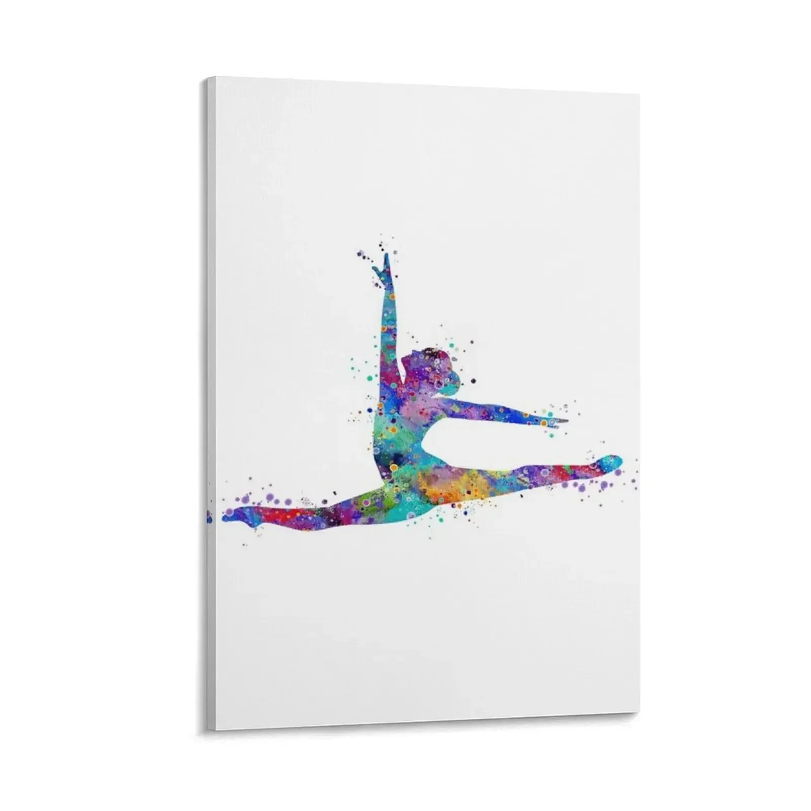 

Girl Gymnastics Twine Watercolor Sport Gift Canvas Painting office decoration aesthetic room anime figure