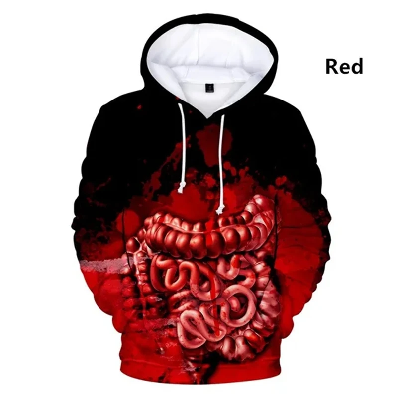 Unisex Hoodies Halloween Heren Skelet Kostuum Cosplay Hoodie Warme Herfst Winter Gothic Punk Jassen Sweatshirts Tops