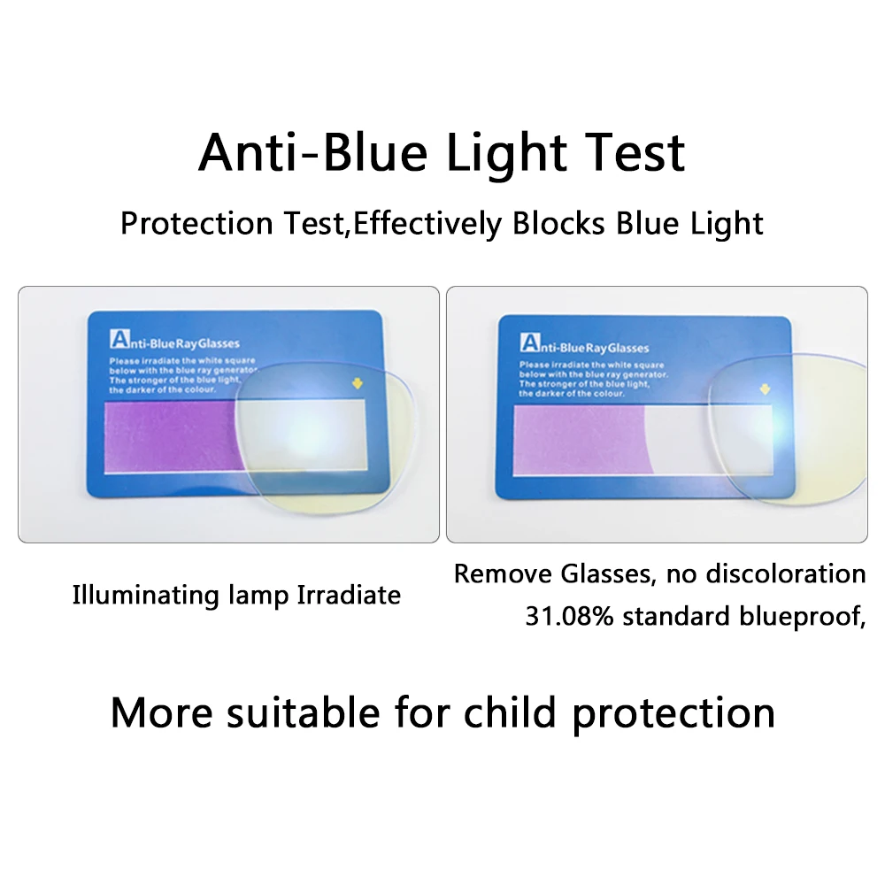 Children  UV protection Teenager Computer Strain Silicone Nose Pads Anti Blue Light Glasses Eye Care Reduction