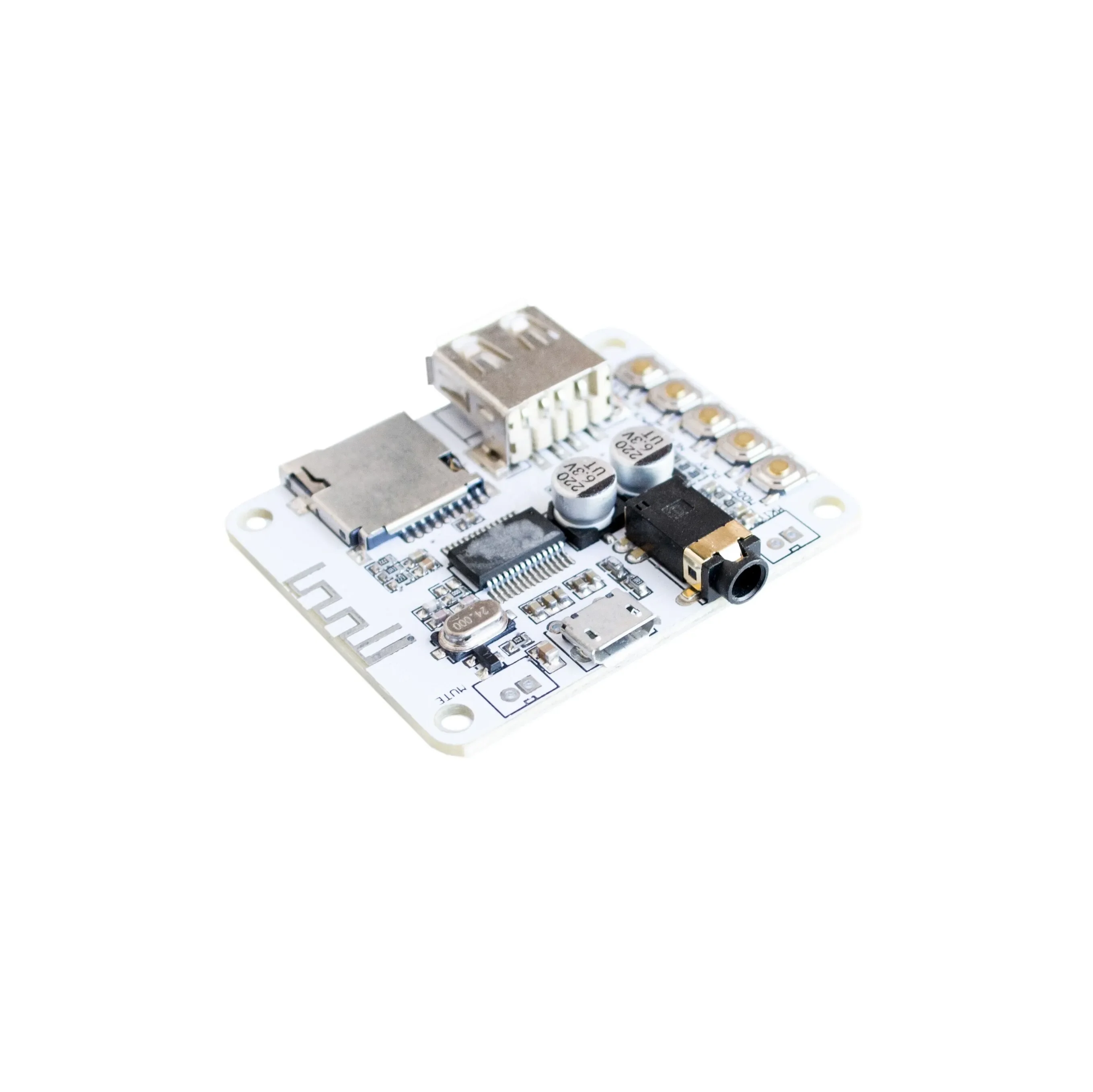 Bluetooth Audio Receiver board with USB TF card Slot decoding playback preamp output A7-004 5V 2.1 Wireless Stereo Music Module