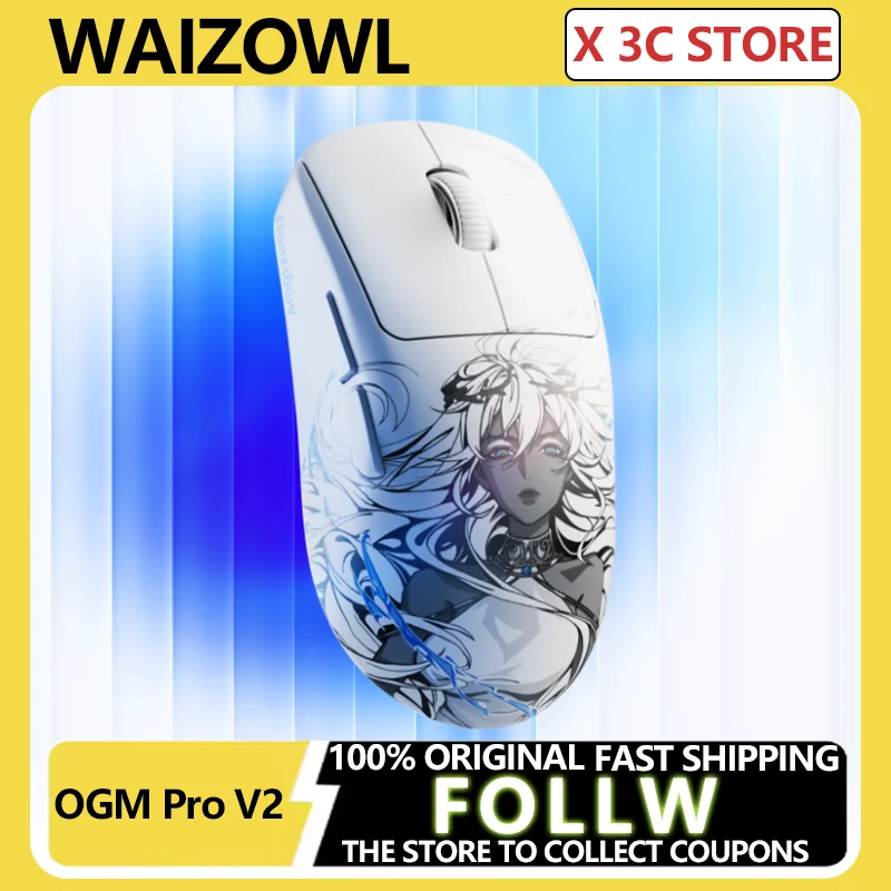 

Беспроводная мышь Waizowl OGM Pro V2 PAW3950 8k Tir-mode Bluetooth игровая мышь для киберспорта легкие аксессуары для ПК и геймеров на заказ