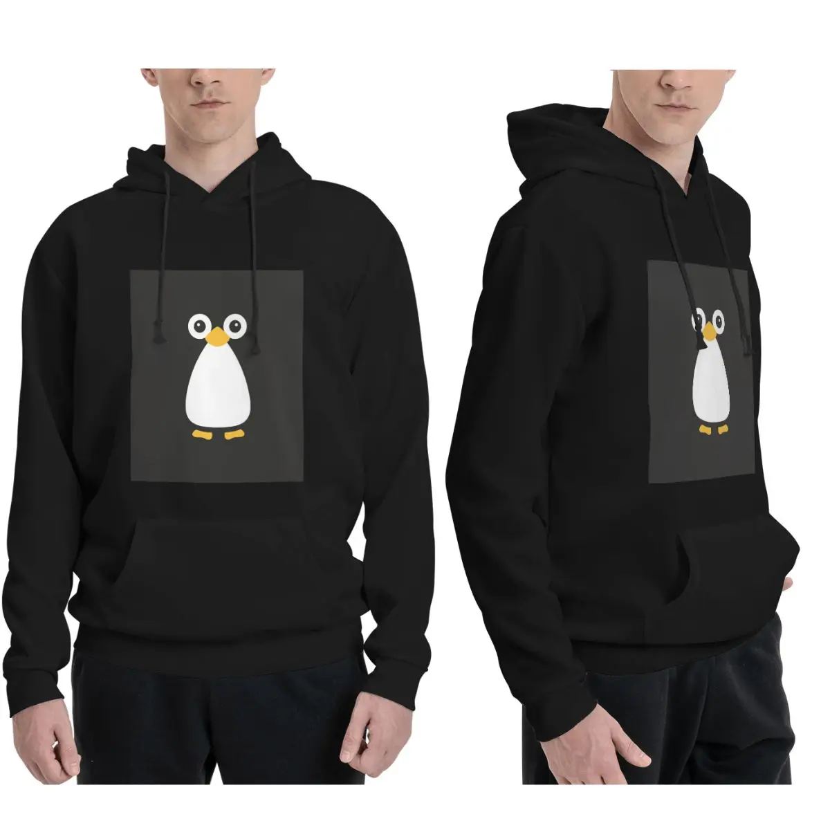 Cute Vector Penguin Hoodies Men Women Casual Pullover Sweatshirts Harajuku Long Sleeve Clothing Autumn Winter