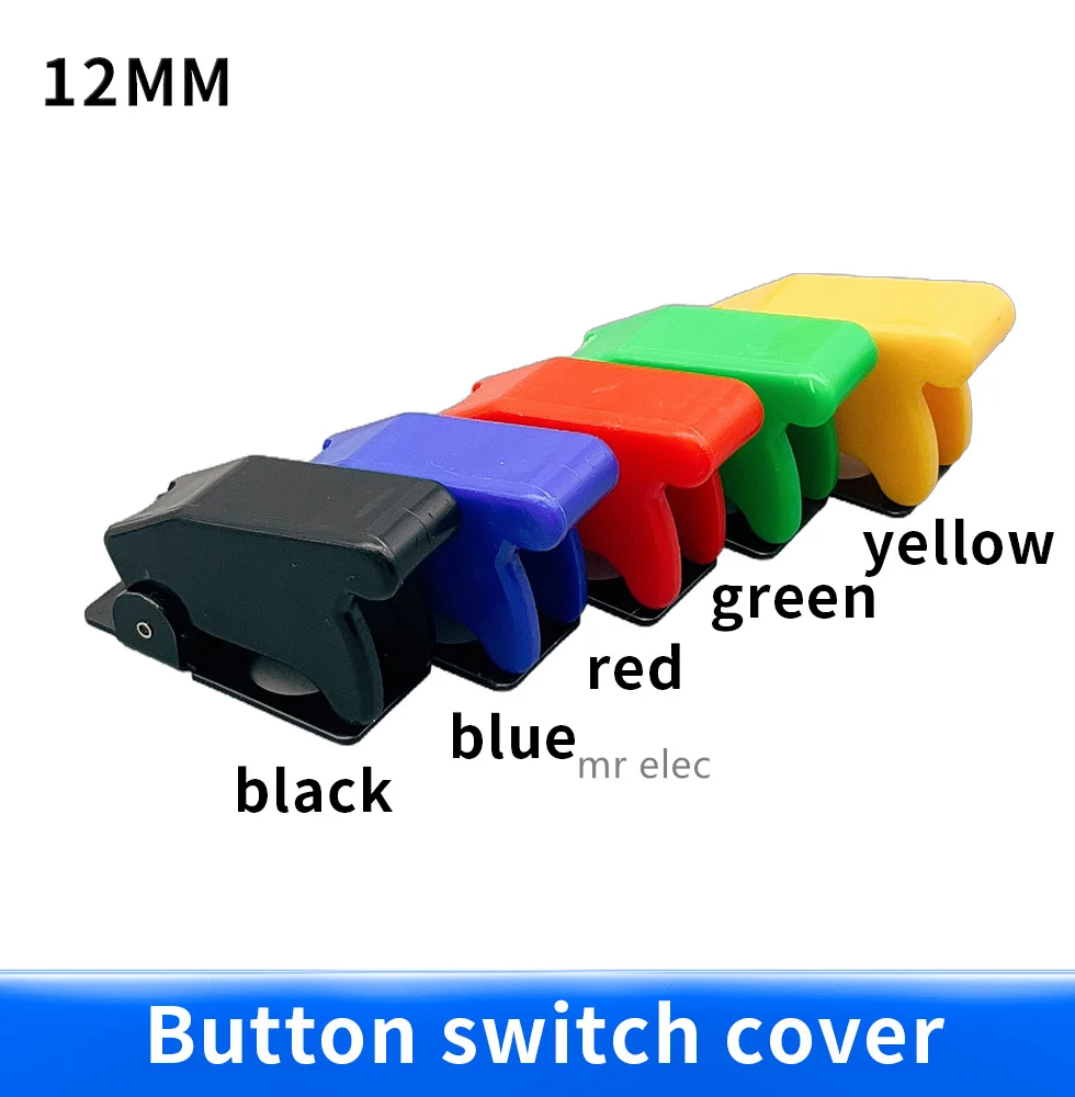 Illuminated LED Toggle Switch Cover 12V Car Dashboard With Missile Flick Cover Auto Car Boat Truck Illuminated Red Green