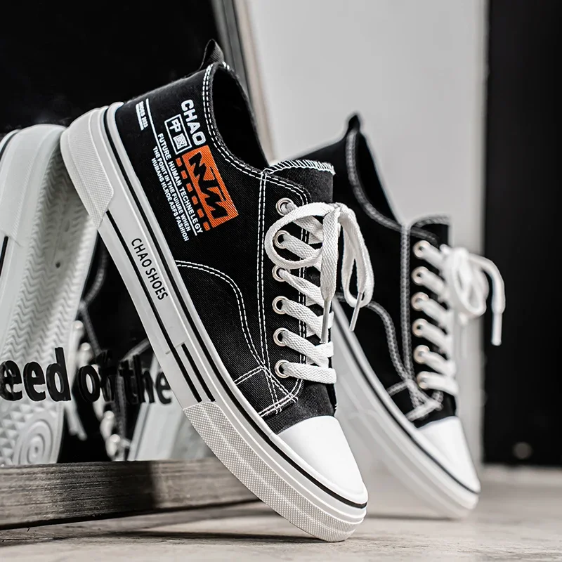 남성 스포츠 신발 가을 신상 통기성 좋은 캔버스 캐주얼 신발 편안한 남성용 운동화 가벼운 테니스 트렌드 스케이트 스니커즈