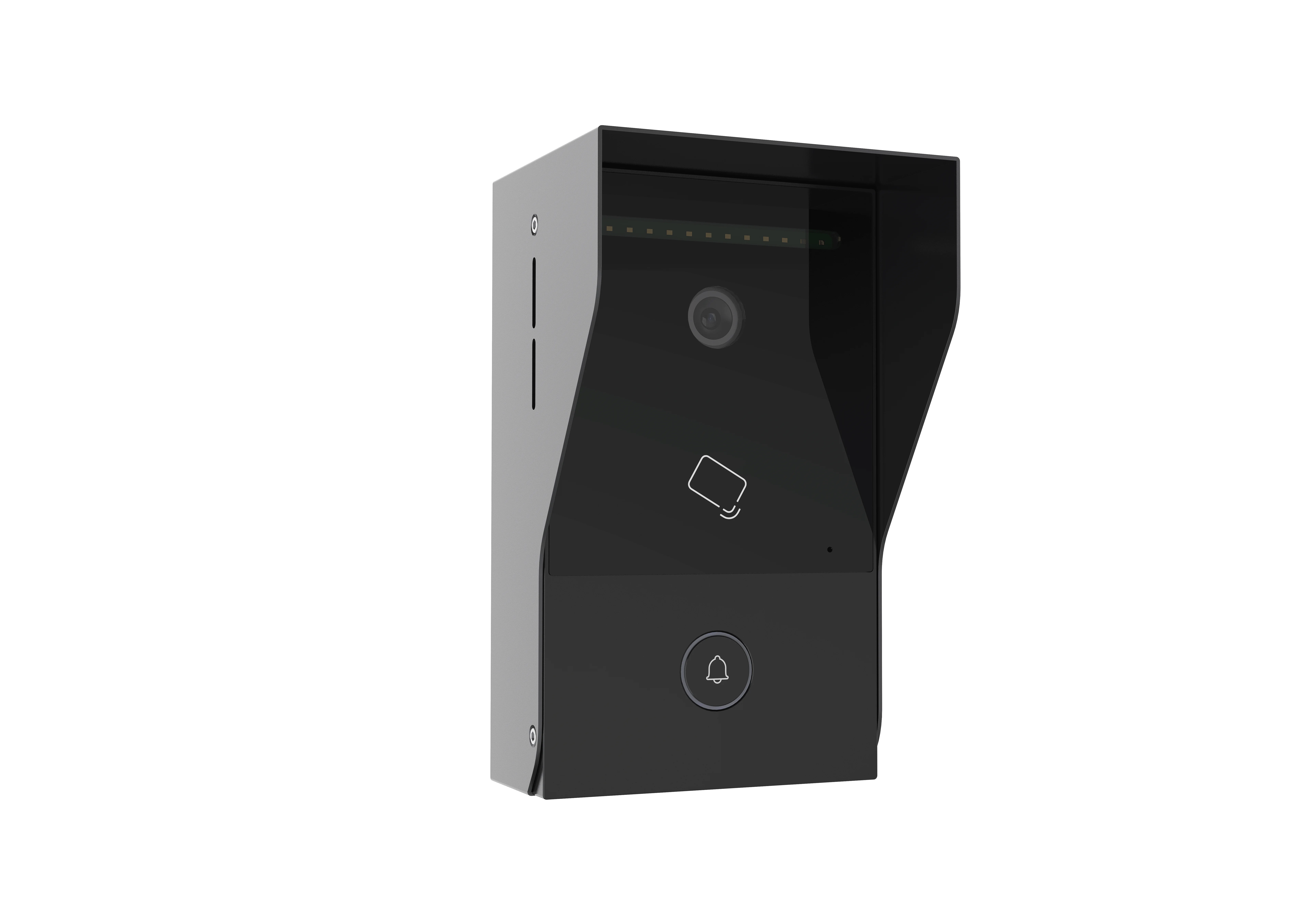 2026 Outdoor IP Video Door Phone Two-Way Audio RFID Unlock Stainless Steel 1-Button Wired Doorbell Architecture Card Type Color