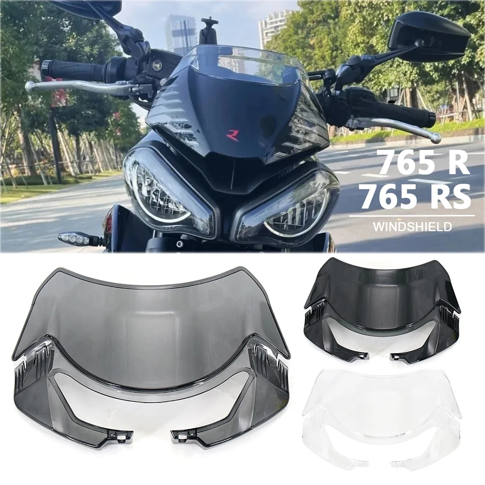 

Motorcycle Windshield Spoiler Windscreen Deflector For Street Triple S660 S 660 765 R S RS 765R 765S 765RS 2020 2021 2022