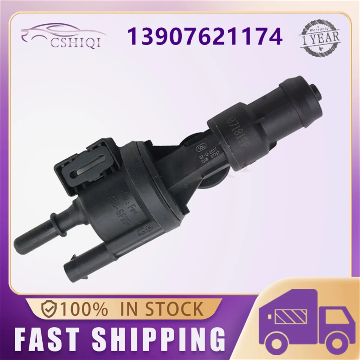 13907621174 Fuel Tank Vapor Purge Control Valve 0280142525 For BMW 2 X1 X2 F56 F54 F45 F46 Mini Cooper Clubman Countryman