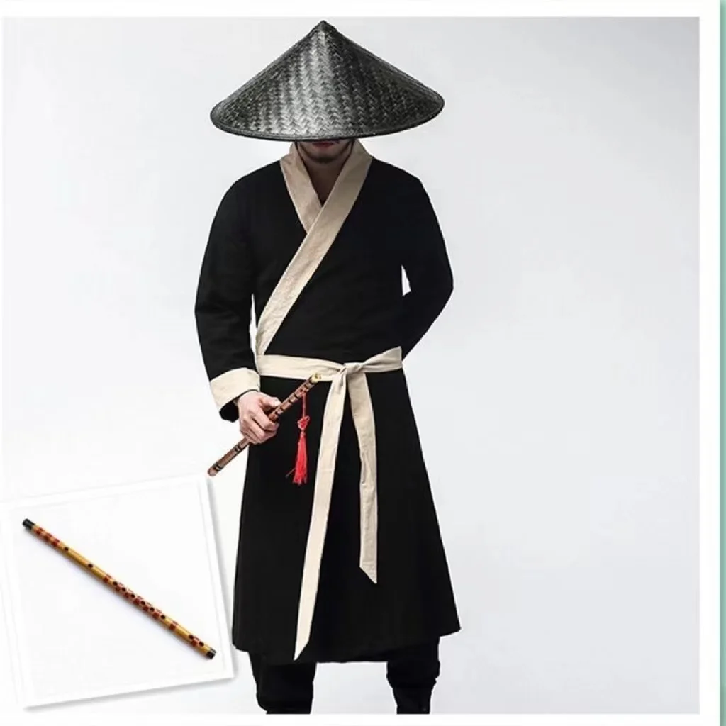 Ancient Chinese Male Hero Costume Traditional Swordsman Clothing Vintage Martial Arts Assassin Cosplay Dress Men Women Hanfu