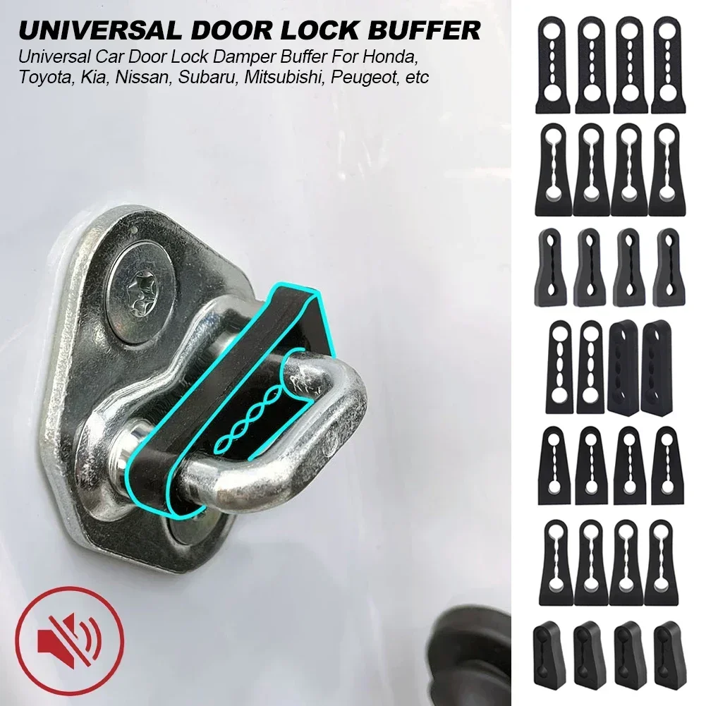 4PCS Car Door Lock Damper Buffer For Toyota Nissan VW Hyundai KIA Peugeot Audi Honda Subaru Deadener Seal Shock Absorbing - view 4