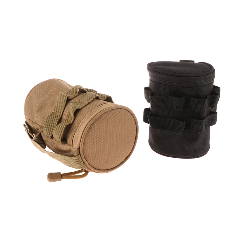 Outdoor Tactical Camping Cup Storage Bag Water Bottle Holder Pouch Tea Milk Beer Cup Sleeve Hanging Cup Bag Organize