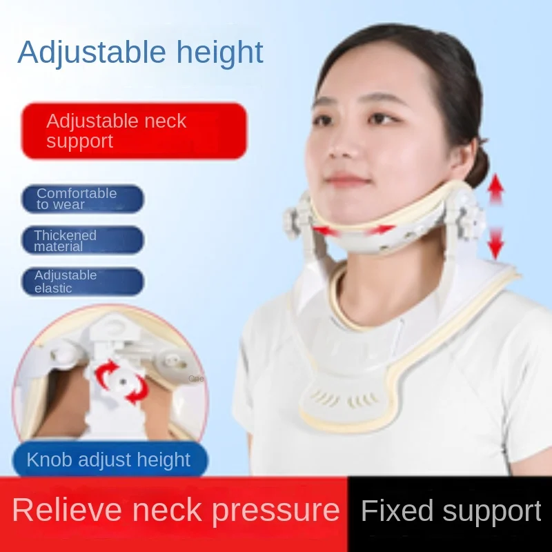 

Adjustable height neck support for household use, neck support for preventing head lowering,protecting neck, and stretching neck